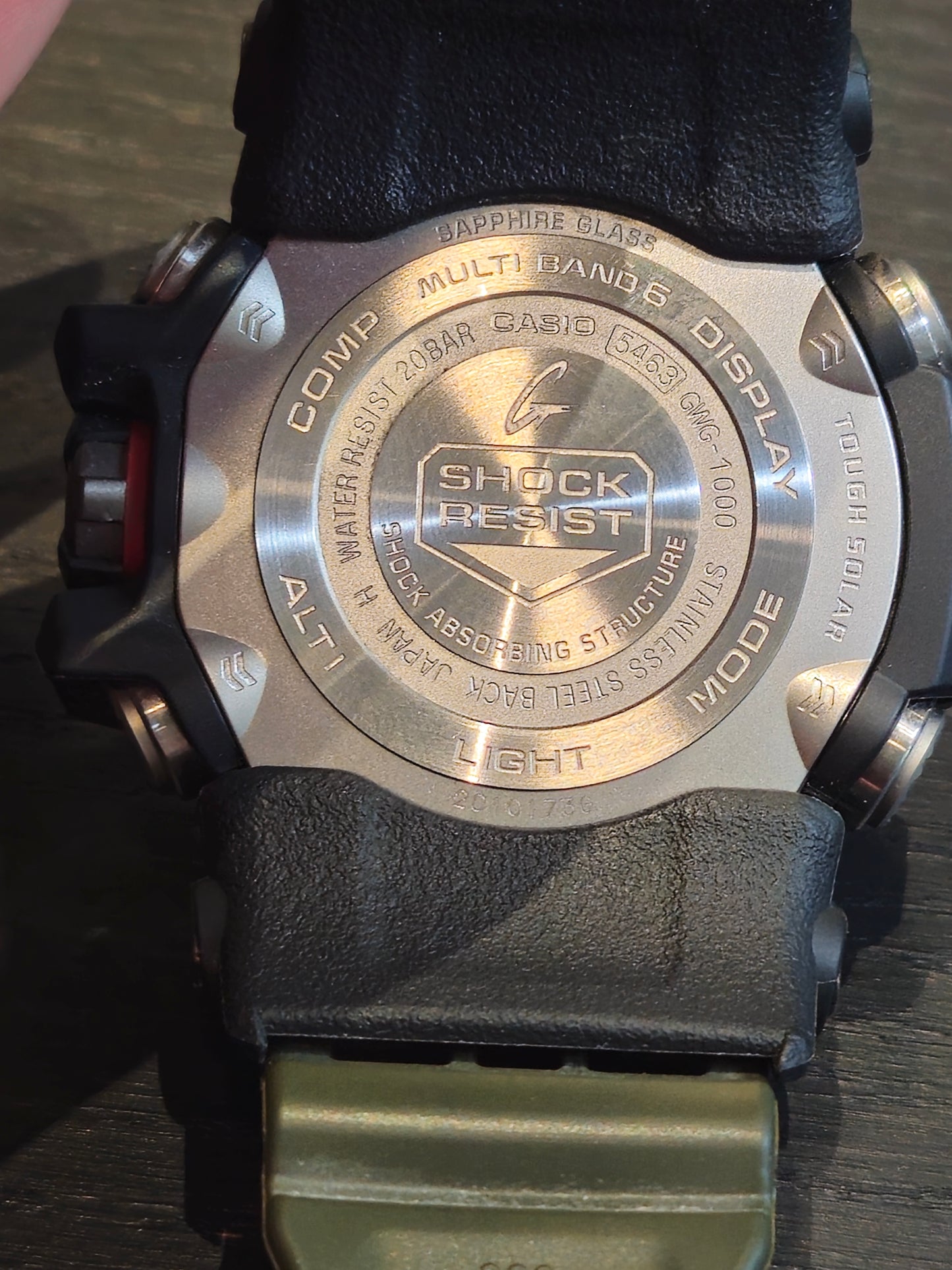 Casio G-Shock GWG-1000 Mudmaster Solar Wrist Watch Like New! OD Green!
