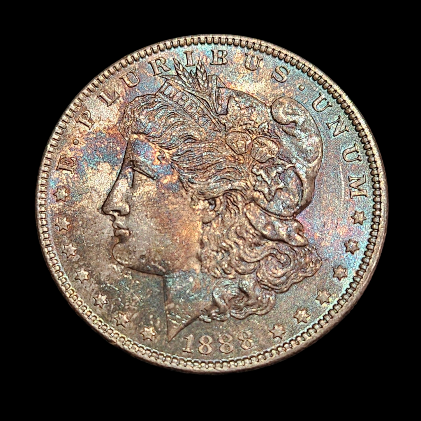 1888 Morgan Dollar Toned